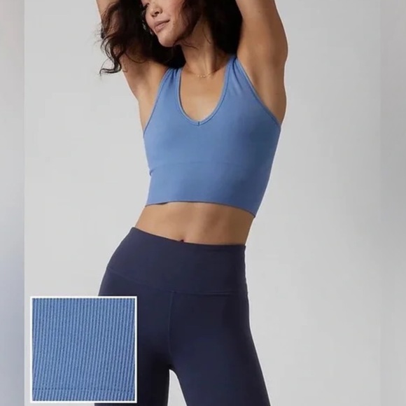 Athleta Tops - Athleta Aurora Crop Rib Tank Medium